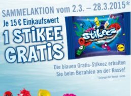 Lidl: Gratis-Stikeez je 15 Euro Einkaufswert für wenige Wochen