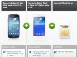 Gratis:  Samsung-Handy und Tablet im Wert von 265 Euro zum Vertrag für 250 Euro