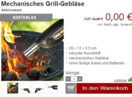 Druckerzubehoer.de: Sechs Grillartikel für 0 Euro plus Versand