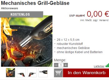 Druckerzubehoer.de: Sechs Grillartikel für 0 Euro plus Versand