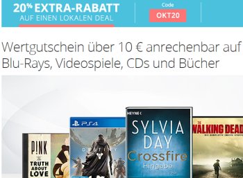 20 Prozent Rabatt auf lokale Deals bis Donnerstag