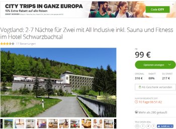 Groupon: 15 Prozent Reise-Rabatt bis Freitag abend