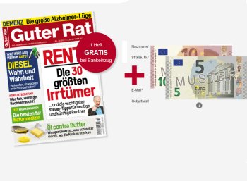 "Guter Rat": Sechs Ausgaben für 15,60 Euro mit Scheck über 15 Euro