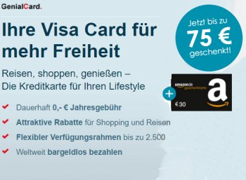 Knaller: 105 Euro geschenkt zur dauerhaft kostenlosen VisaCard der Hanseatic Bank