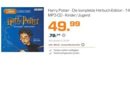 Harry-Potter: Komplette Hörbuch-Edition auf 14 MP3-CDs für 49,99 Euro frei Haus