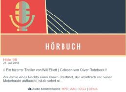 Gratis: Hörbuch "Hölle" in sechs Teilen zum kostenlosen Download