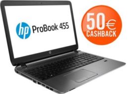 Ebay: HP Probook 455 G2 G6W43EA dank Cashback für 283 Euro frei Haus