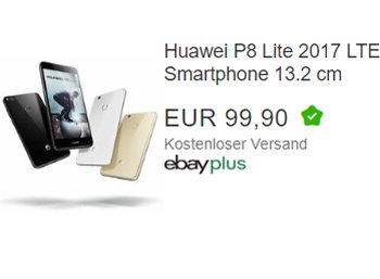 Ebay: "Huawei P8 Lite 2017" als B-Ware für 99 Euro frei Haus