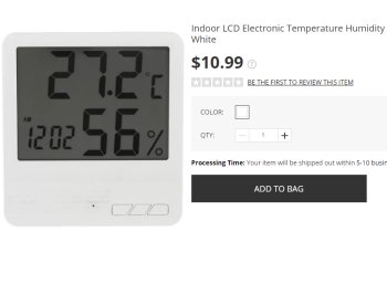 Exklusiv: Thermometer mit Hygrometer für 3,40 Euro frei Haus 