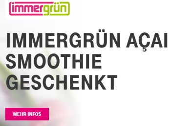 Gratis: Smoothie von Immergrün für Telekom-Kunden geschenkt