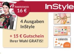 InStyle: Vier Ausgaben für zusammen einen Euro frei Haus