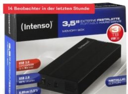 Ebay: Intenso Memory Box mit drei TByte für 69 Euro frei Haus