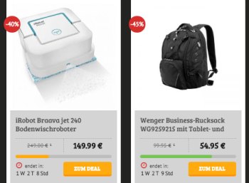 Dealclub: Wischroboter iRobot Braava Jet 240 als B-Ware für 149,99 Euro