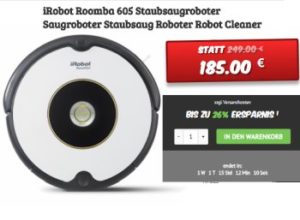 Dealclub: iRobot Roomba 605 als Vorführware für 185 Euro frei Haus 