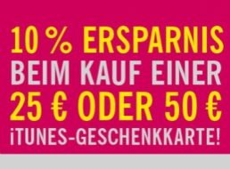 Lidl: Zehn Prozent Rabatt auf iTunes-Karten bis Samstag