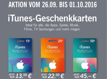 Lidl: iTunes-Rabatt von zehn Prozent in der letzten Septemberwoche