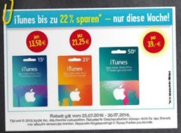 Edeka: Bis zu 22 Prozent iTunes-Rabatt bis Samstag abend