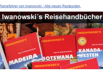 Terrashop: Iwanowski Reiseführer mit teils über 50 Prozent Rabatt