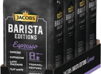 Jacobs: Vier Kilo Kaffeebohnen nach Wahl für 35,96 Euro frei Haus