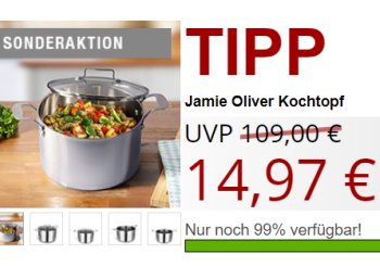 Druckerzubehoer.de: "Jamie Oliver Kochtopf" von Tefal für 14,97 Euro plus Versand