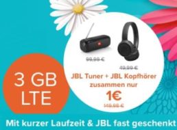 Knaller: JBL-Produkte im Wert von 132 Euro zum Handyvertrag für 88,93 Euro