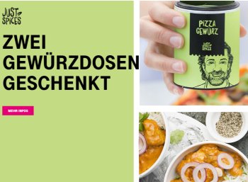 Gratis: Zwei Gewürzdosen von "Just Spices" für Telekom-Kunden