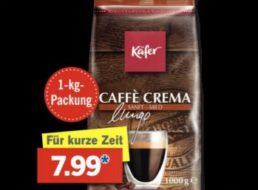 Lidl: Kilo-Packung Käfer-Kaffee am Super-Samstag für 7,99 Euro