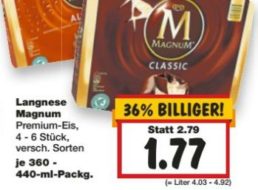 Kaufland: Viererpack Magnum für 1,77 Euro bis Samstag