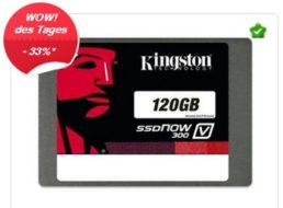 Ebay: Kingston SSDNow V300 mit 120 GByte für 49,90 Euro