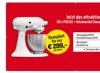 26 Ausgaben inklusive KitchenAid Classic für zusammen 299 Euro