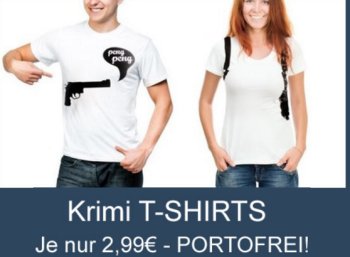 Terrashop: Krimi-T-Shirts für 2,99 Euro frei Haus