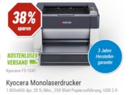 Laserdrucker: Kyocera FS-1041 mit 3 Jahren Garantie für 49 Euro frei Haus