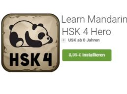 Gratis-App: "Learn Mandarin – HSK 4 Hero" für 0 statt 8,99 Euro