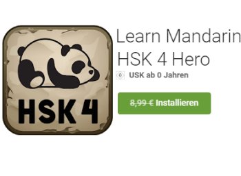 Gratis-App: "Learn Mandarin - HSK 4 Hero" für 0 statt 8,99 Euro