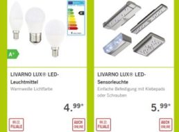 Lidl: LED-Spezial mit schwachen Leuchtmitteln und starken Deckenlampen