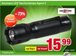 Völkner: Ansmann LED Taschenlampe für 15,99 Euro frei Haus