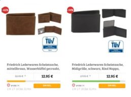 Dealclub: Leder-Geldbörsen mit RFID-Schutz für 12,95 Euro frei Haus