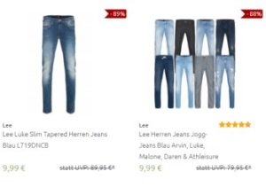 Outlet46: Lee-Jeans und -Hosen ab 9,99 Euro frei Haus