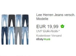 Ebay: Lee-Jeans für 19,99 Euro mit Gratis-Versand