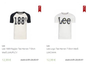 Lee: T-Shirts und Tank-Tops für 12,99 Euro frei Haus