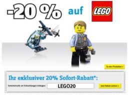 Conrad: 20 Prozent Rabatt auf Lego und Osram