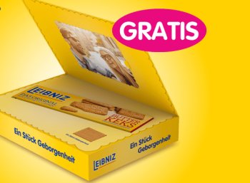 Gratis: Leibniz-Box mit Keksen geschenkt beim Kauf von drei Produkten