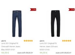 Outlet46: Levi's-Jeans für je 44,99 Euro frei Haus