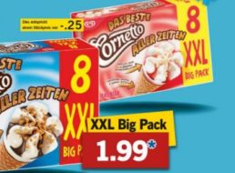 Lidl: Achterpack Cornetto für 1,99 Euro bis Samstag