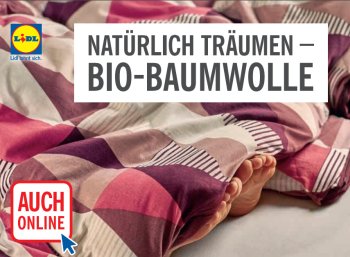 Lidl: Bio-Baumwoll-Spezial mit Bettwäsche und mehr