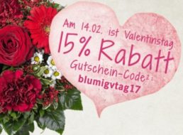 Valentinstag 2017: Die besten Blumen-Schnäppchen im Netz