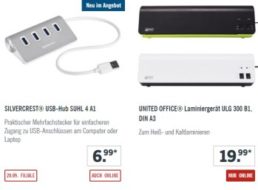 Lidl: Büro-Spezial mit Technik- und Verbrauchs-Schnäppchen