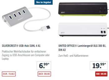 Lidl: Büro-Spezial mit Technik- und Verbrauchs-Schnäppchen