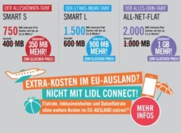 Lidl Connect: Roaminggebühren ab sofort gestrichen, Datenvolumen erhöht