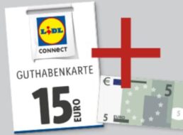 Lidl Connect: 5 Euro Guthaben geschenkt bei Aufladung über 15 Euro